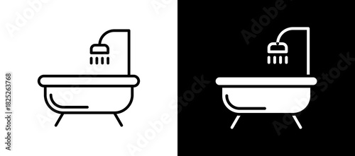 Bathtup blackwhite icon