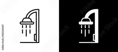 Shower blackwhite icon