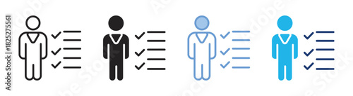 Skills icon set multiple style collection