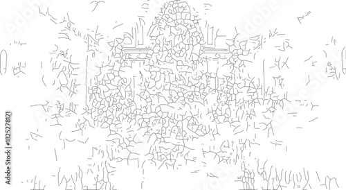 Intricate Abstract Line Art Pattern.