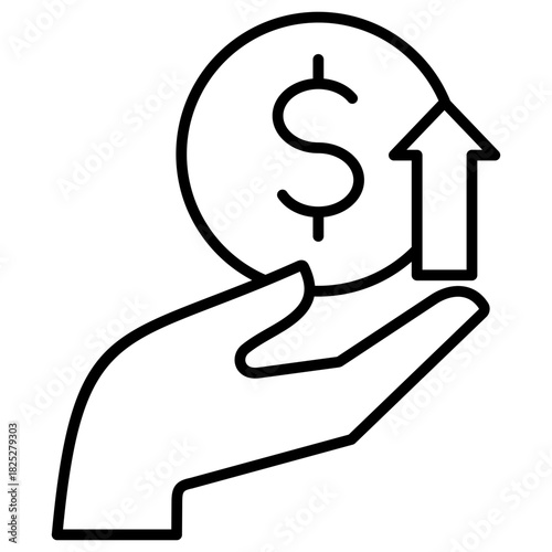 High Price Outline Icon