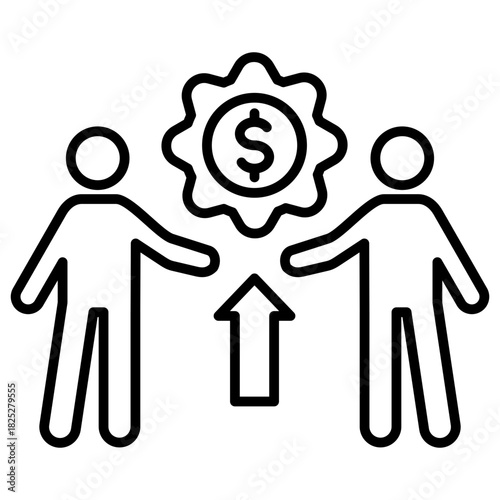 Selling Price Outline Icon