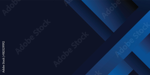 Blue black abstract background geometry shine and layer element vector for presentation design. Suit for business, corporate, institution, party, festive, seminar, and talks