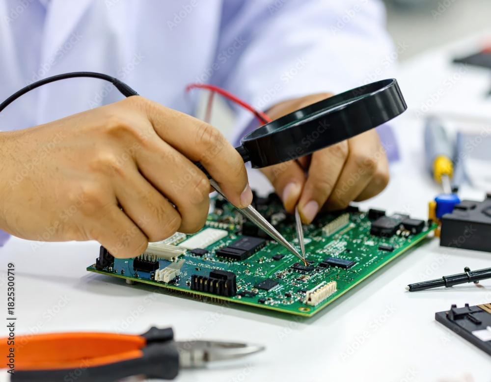 Naklejka premium 基盤 ハンダゴテ