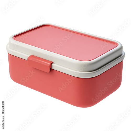 Stylized Bento Box Graphic – Asian Food Container on Transparent Background