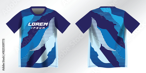 abstract blue background pattern for sport jersey design mockup