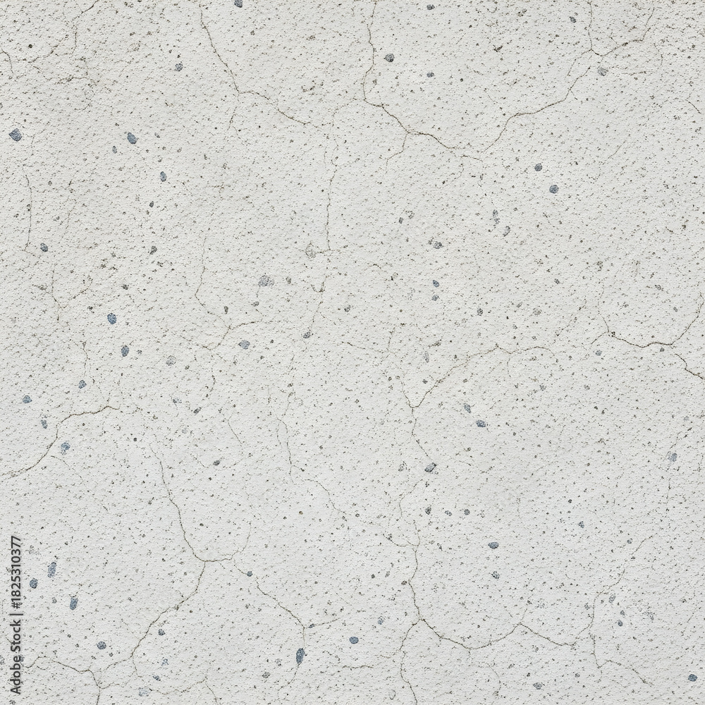 Fototapeta premium Seamless gray concrete texture with cracks and grain for construction background material isolated PNG with Transparent Background