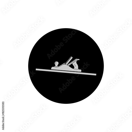 vector illustration of wood shaving chisel,