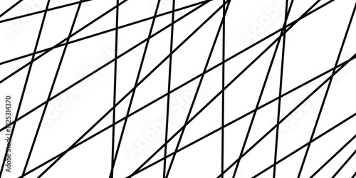 simple black chaotic line design art.