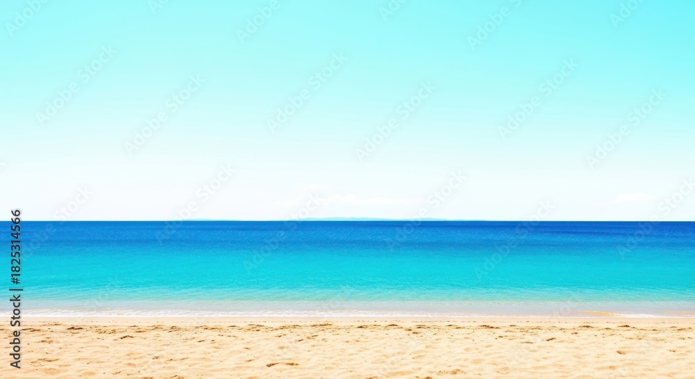 Fototapeta premium tropical beach with blue sky