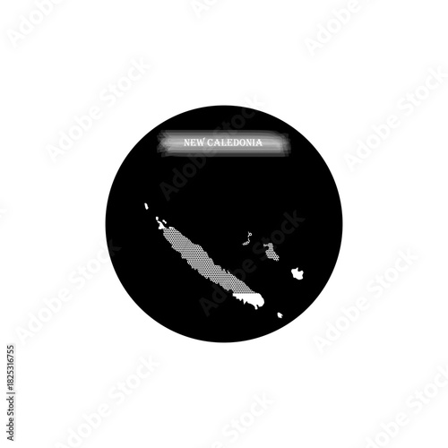 Vectors illustration of New Caledonia map.