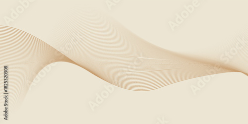 Abstract background with lines and waves. Web banner size. Element for design. Vector background for brochure, booklet, flyer, poster.