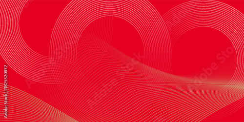 Abstract background with lines and waves. Medium banner size. Element for design. Vector background for brochure, booklet, flyer, poster.