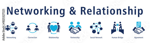Networking & Relationship Web Banner Duotone