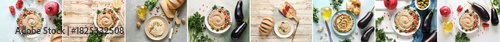Collage of tasty baba ganou...