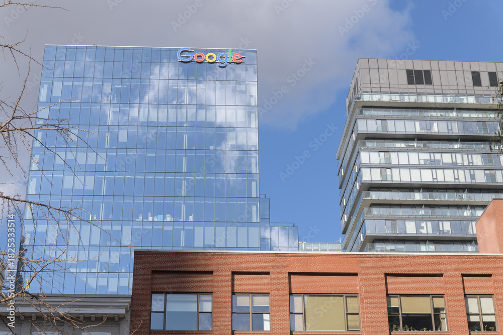 Fototapeta premium Google King East, corporate office, viewed from Wellington St E, Toronto
