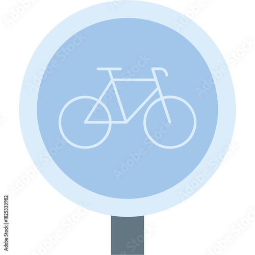 Bicycle Lane Illustration