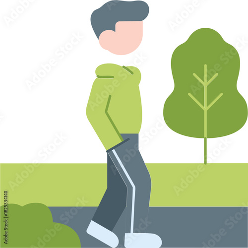 Outdoor Walk Illustration