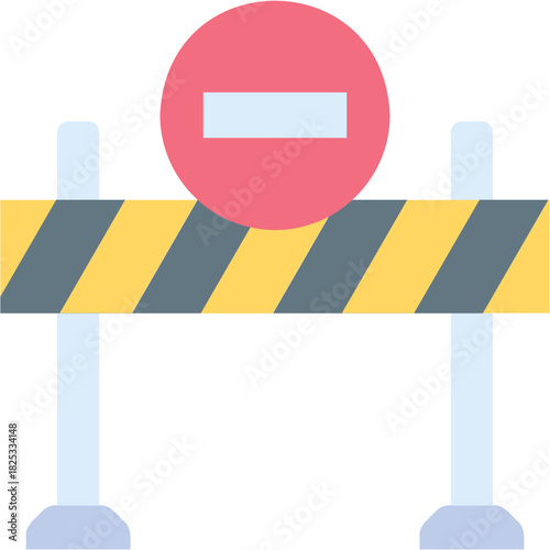 Road Closed Illustration