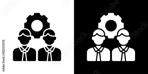 Employee Icon Vector Illustration. Designed For Creative Flexibility In Light And Dark Versions. 