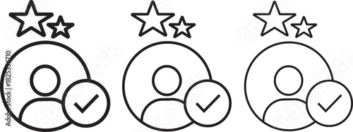 Customer satisfaction icon set,customers symbol of rating for product or service,Customer Satisfaction icon set multiple style illustration, illustration,
