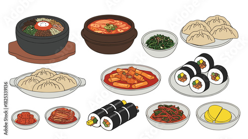 Korean Cuisine A Colorful Collection of Traditional Dishes and Delights