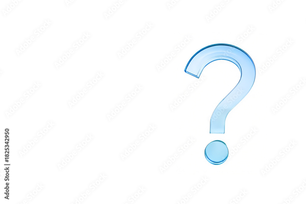 Naklejka premium ガラス板でできたクエスチョンマーク