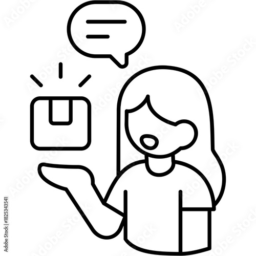 Line Art Endorsement Icon