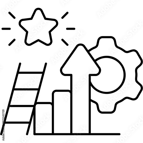 Line Art Improvement Icon