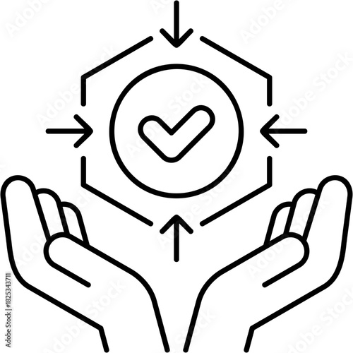 Line Art Positive Impact Icon