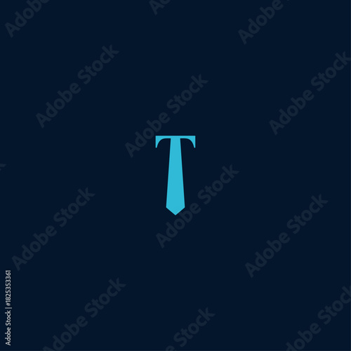 Letter T tie logo Icon flat vector design