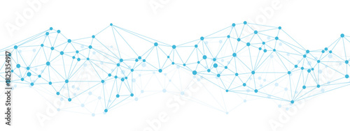 ネットワーク　背景　水色　横長　ビジネス　ベクター　ポリゴン