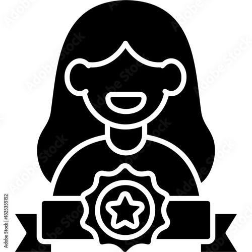Glyph Solid Ambassador Icon