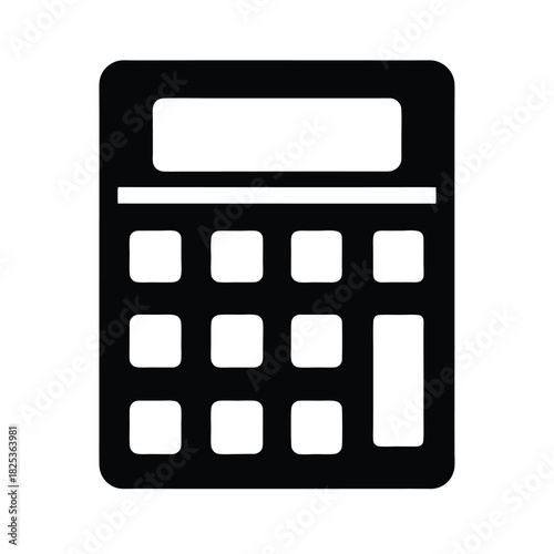 Calculator Math Icon Vector Illustration