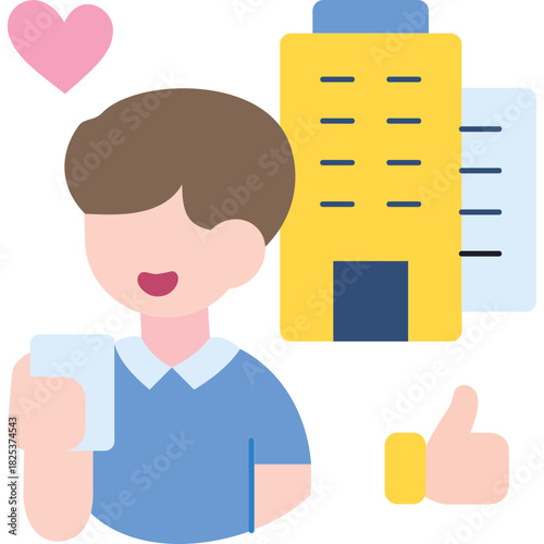 Corporate Influencer Illustration