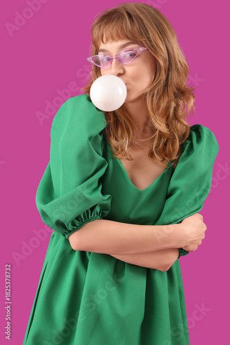 Beautiful young woman with ...