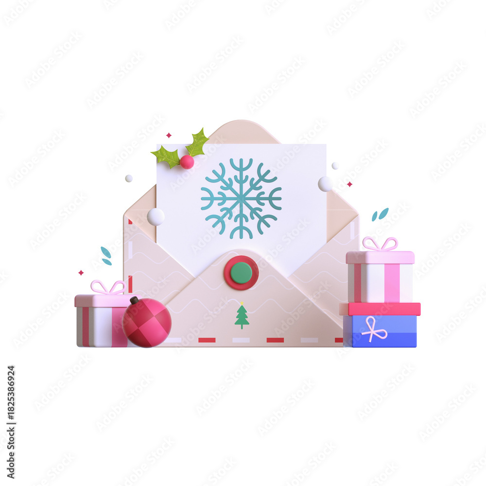 Obraz premium A vector illustration set of happy Christmas and birthday gift boxes with festive holiday ribbons, bows, and patterns for a surprise celebration design