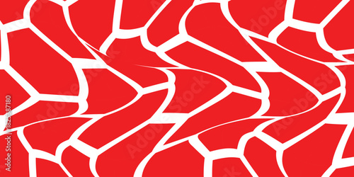 simple red polygon wave pattern for banner poster background.