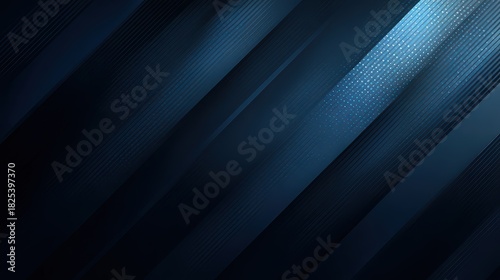 Abstract Blue Gradient Diagonal Lines with Glitter Background Design for Technology Futuristic Backdrop with Modern Geometric Shapes and Dynamic Lighting