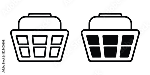 Shopping Cart Icon Vector. Set of shopping cart icons. Collection of web icons for online store
