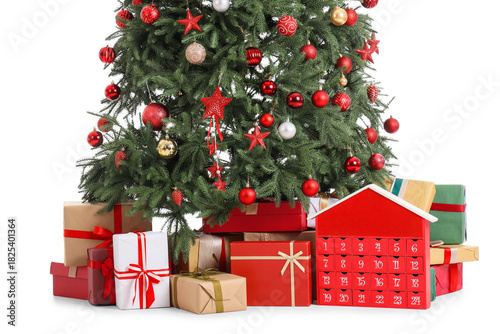 Christmas tree with gift bo...