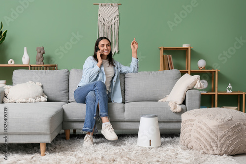 Beautiful young woman with ...