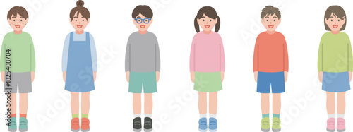 立っている子供たち