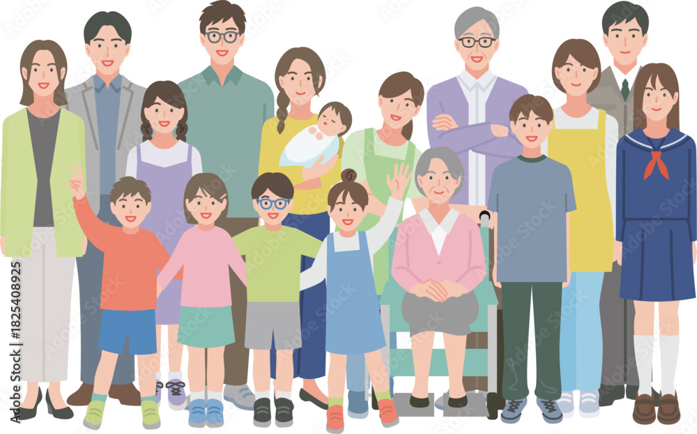 Obraz premium 様々な職業の人々