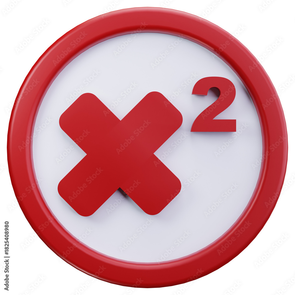Fototapeta premium Squared Math Symbol
