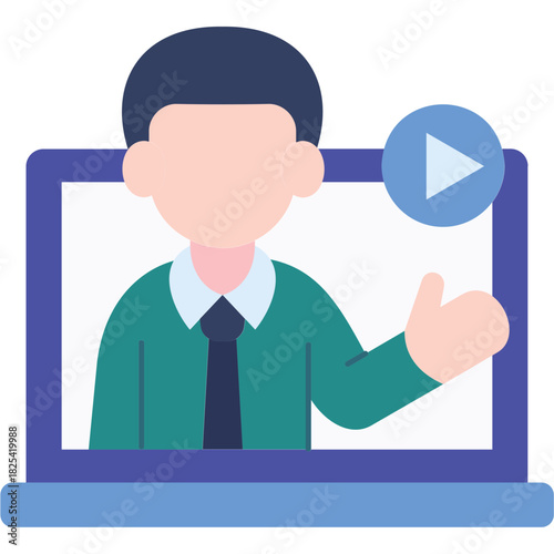 Video Lecture Illustration