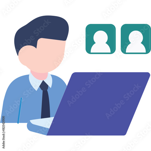 Remote Teaching Illustration