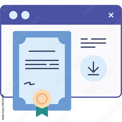 Online Certification Illustration