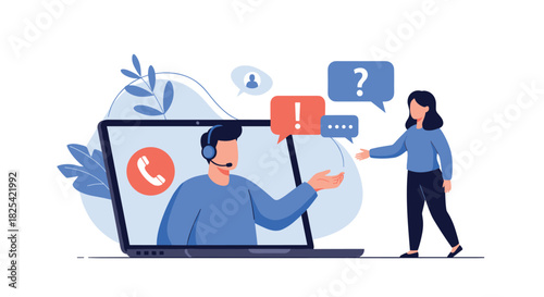 Understanding customer service and online support with interactive communication tools.