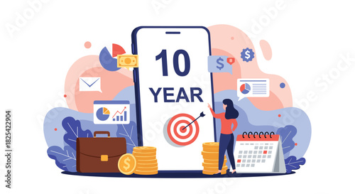 Achieving financial goals through smart investment strategies over ten years.